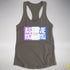 Assume Nothing Drag Pride Flag Racerback Tank - Dark Grey